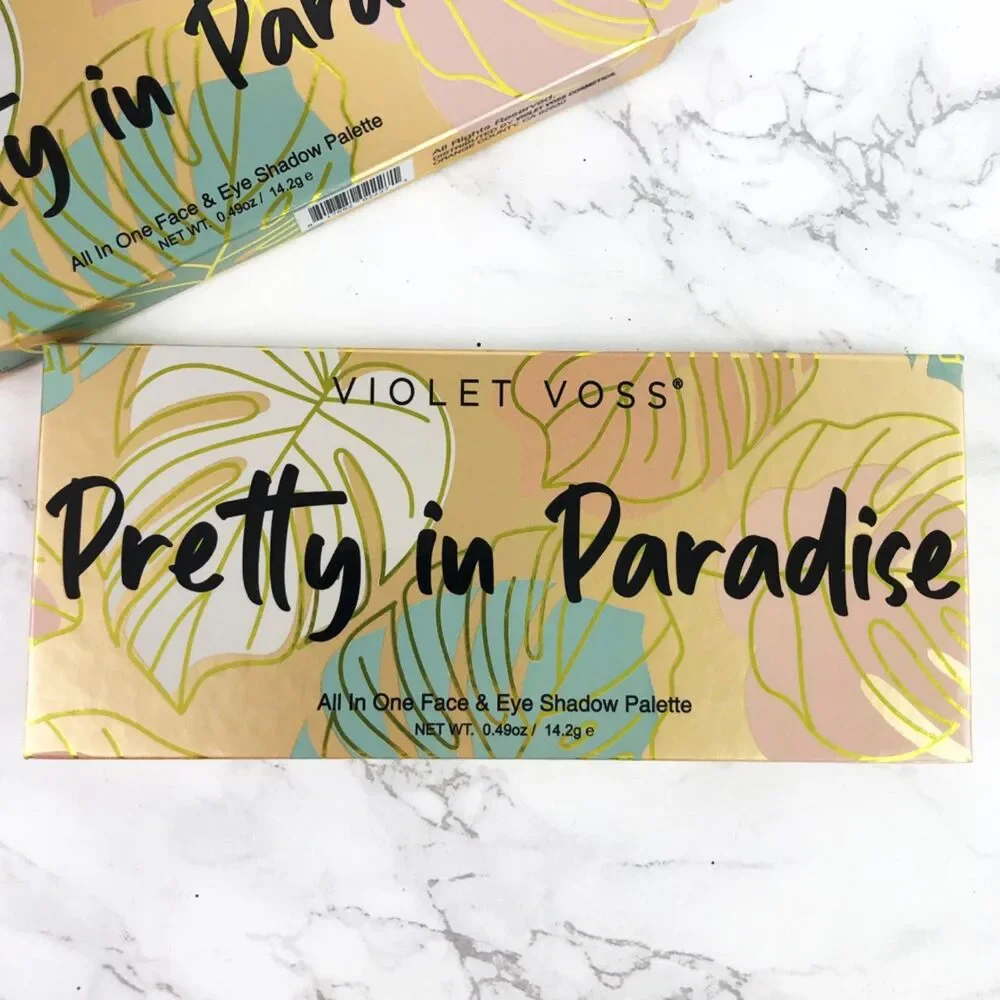 NIB Pretty In Paradise Eyeshadow & Face Palette - Violet Voss